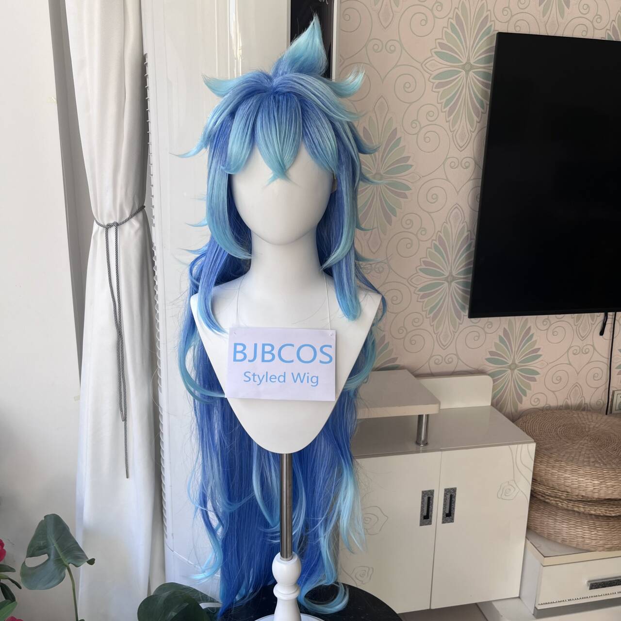 Anime Cosplay Long Hair - [Stylisierte Perücke] Idia Cosplay-Perücke, Anime Twisted
