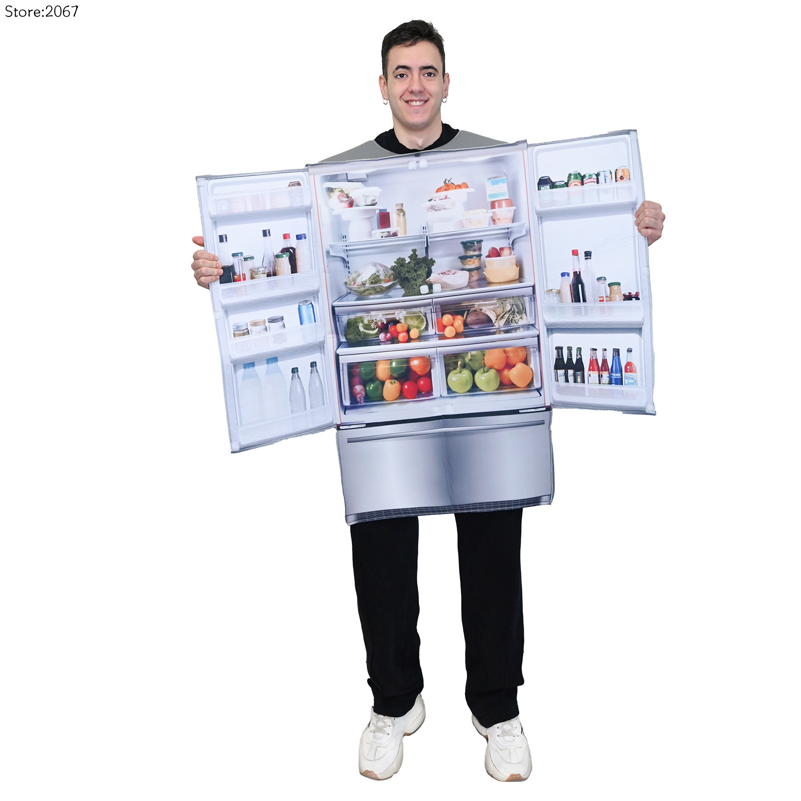 Anime Cosplay Outfit Ideas - Halloween-Kostümideen Smart-Kühlschrank-Charakter-Performance-Outfits für Partys und Bars