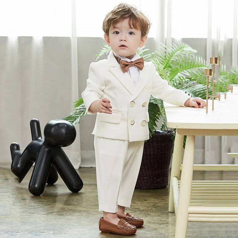 Anime Cosplay Korean Girl - Halloween-Kostümset für Kinder Weißer Jungen-Freizeitanzug Koreanische
