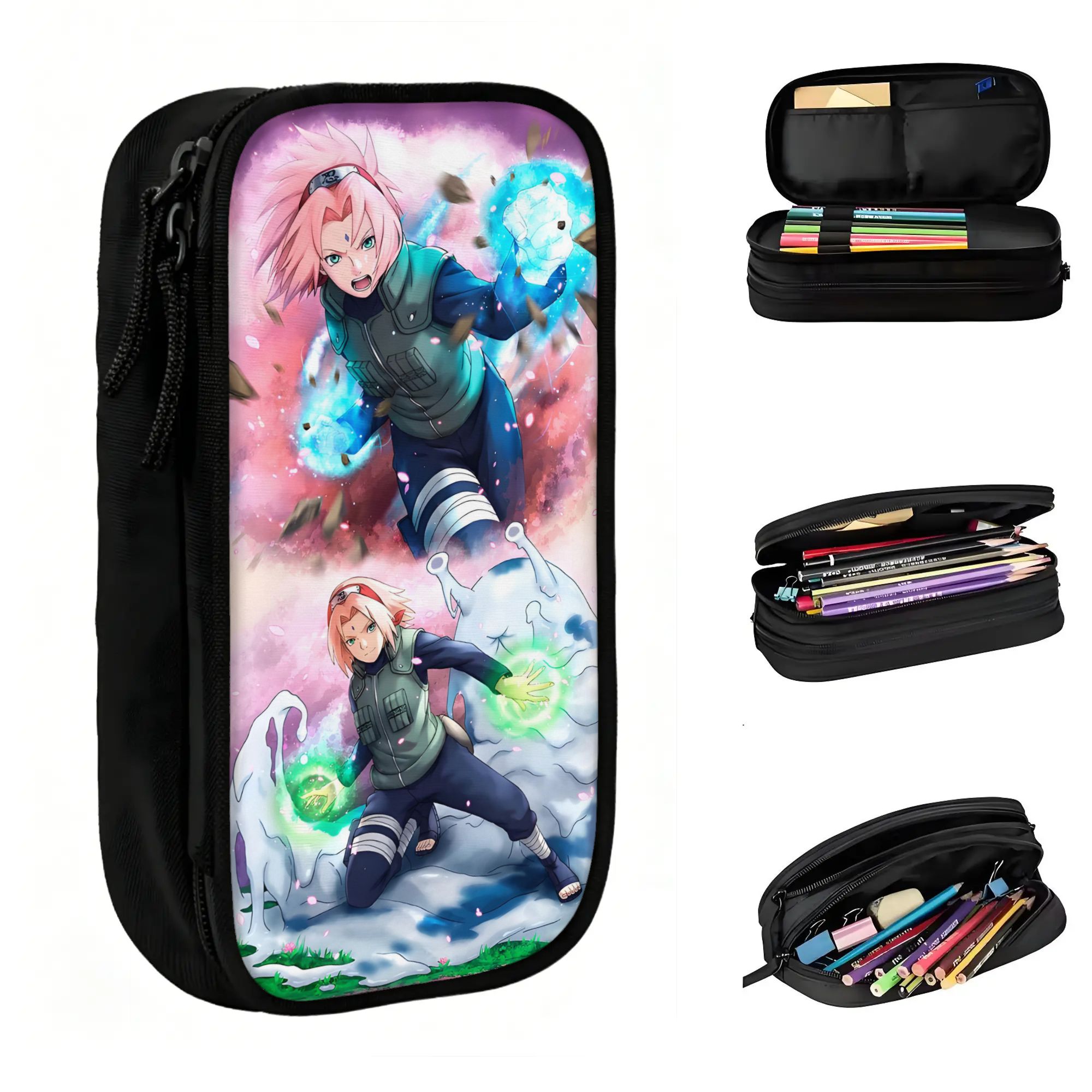 Anime Cosplay Korean Girl - Maßgefertigte Koreanische S-Sakuraes H-Harunoes Film-Federmäppchen für