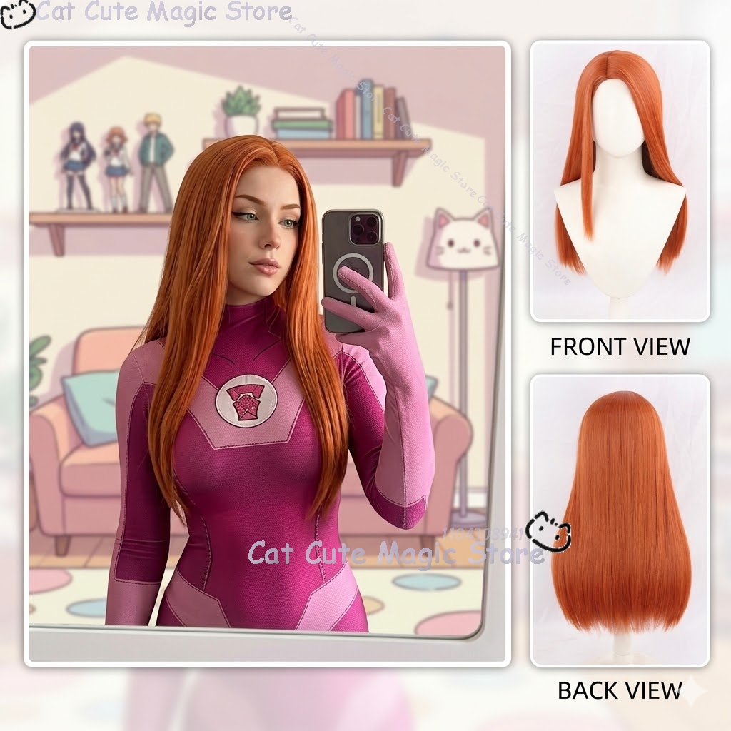 Anime Cosplay Long Hair - Samantha Eve Wilkins Atom Eve Anime