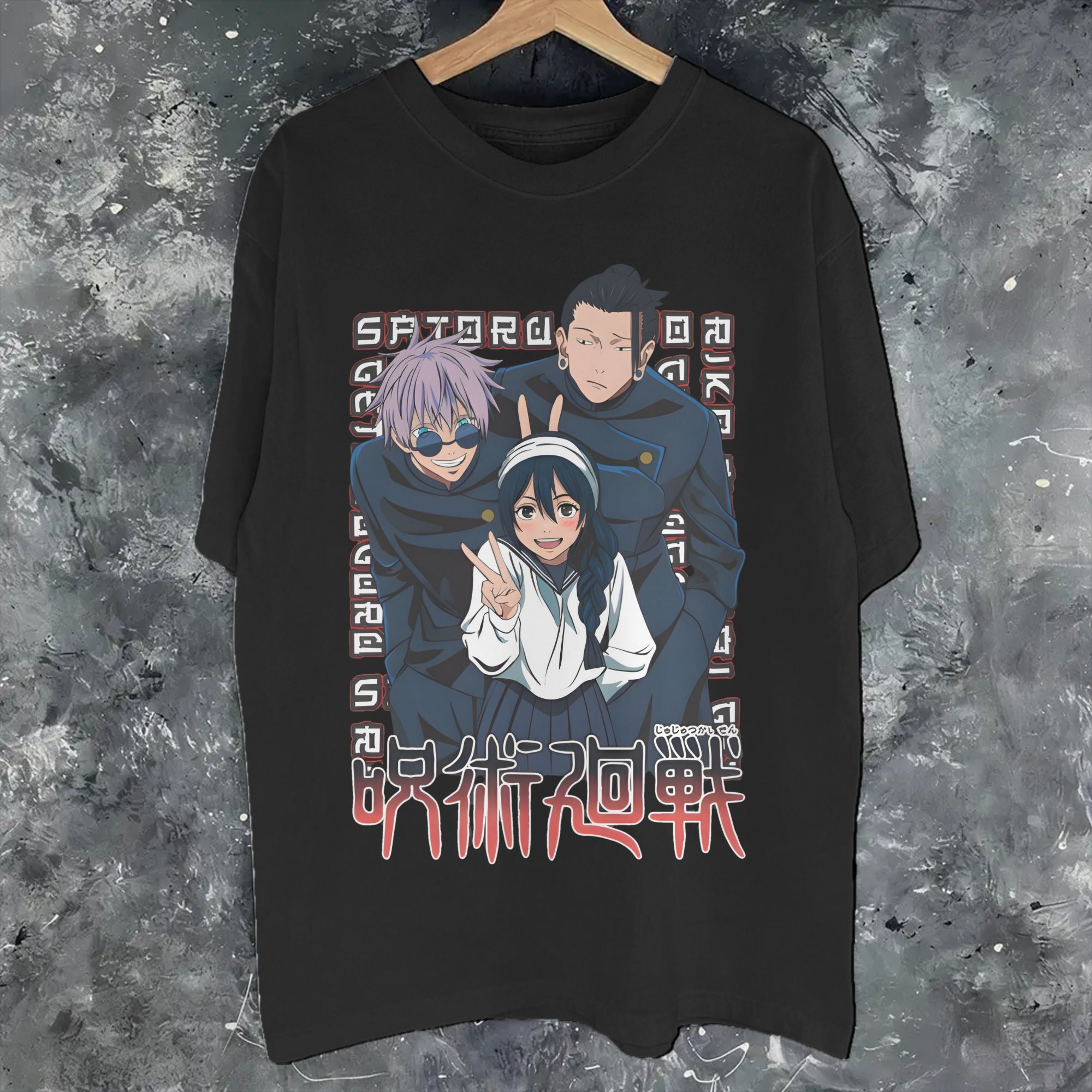 Anime Cosplay Ideas For Women - Anime Trio Aesthetic Jujutsus Kaisens T-Shirt