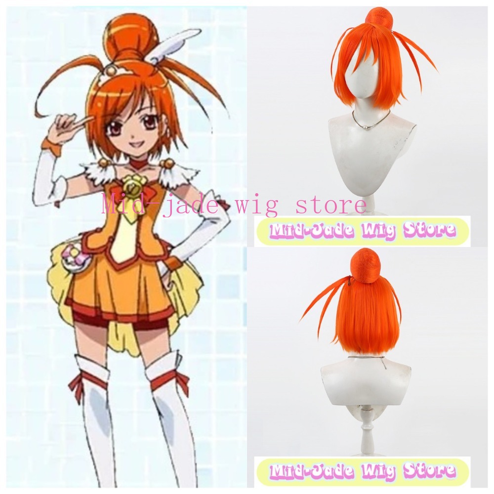 Cosplay Anime Expo - Smile PreCure Akane Hino Cosplay-Perücke, hitzebeständige