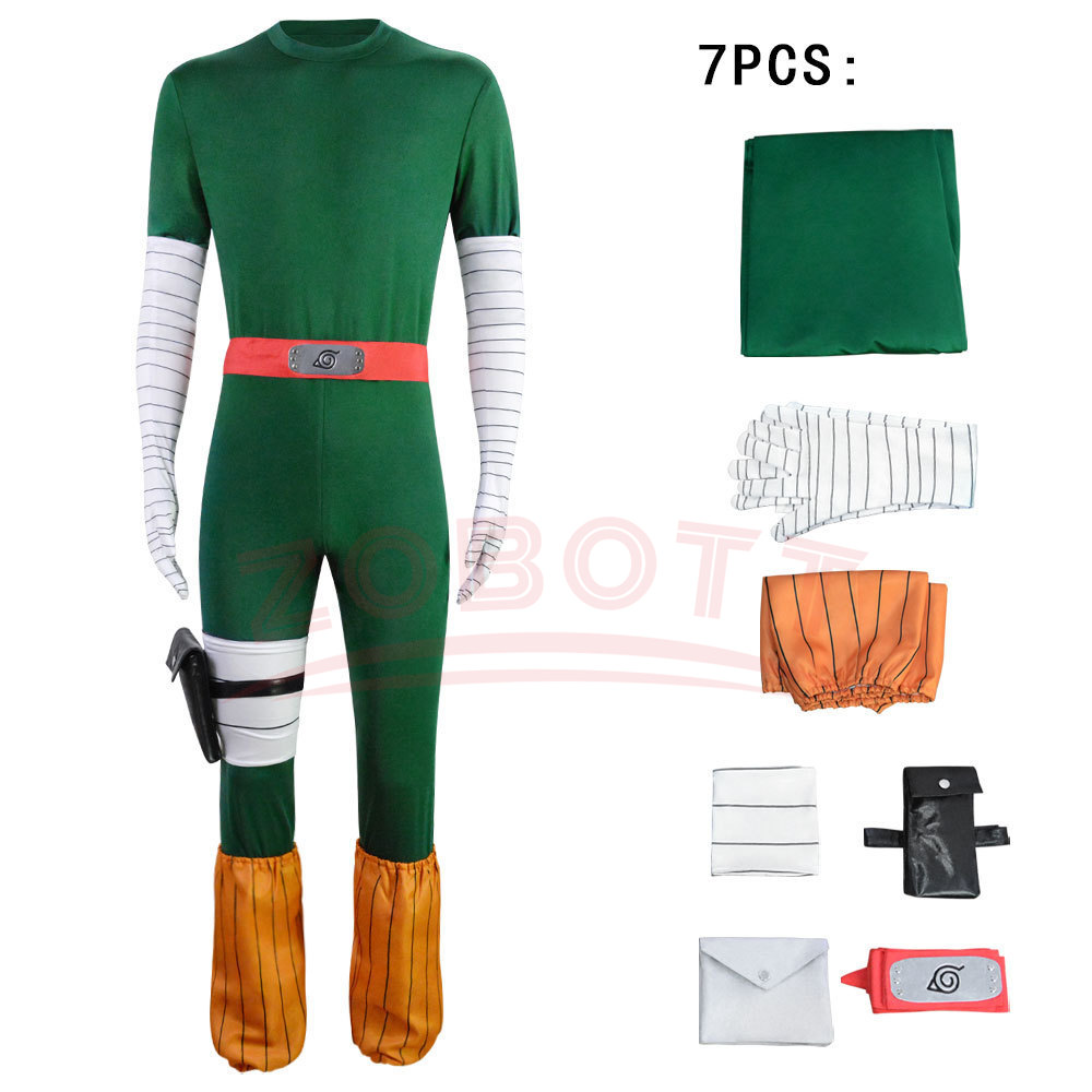 Männer Cosplay Rock Lee Kostüm – Anime Cosplay Ninja Bewertung und Preis
