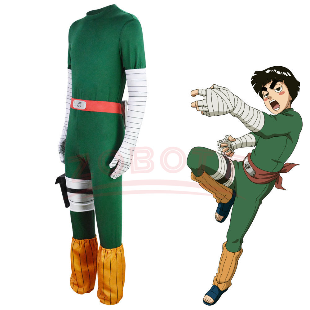 Männer Cosplay Rock Lee Kostüm – Anime Cosplay Ninja Bewertung und Preis