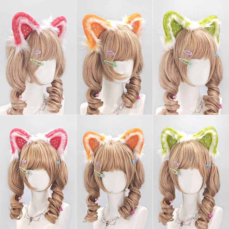 Süßes Erdbeer-Katzenohren-Haar – Cosplay Anime Expo Bewertung und Preis