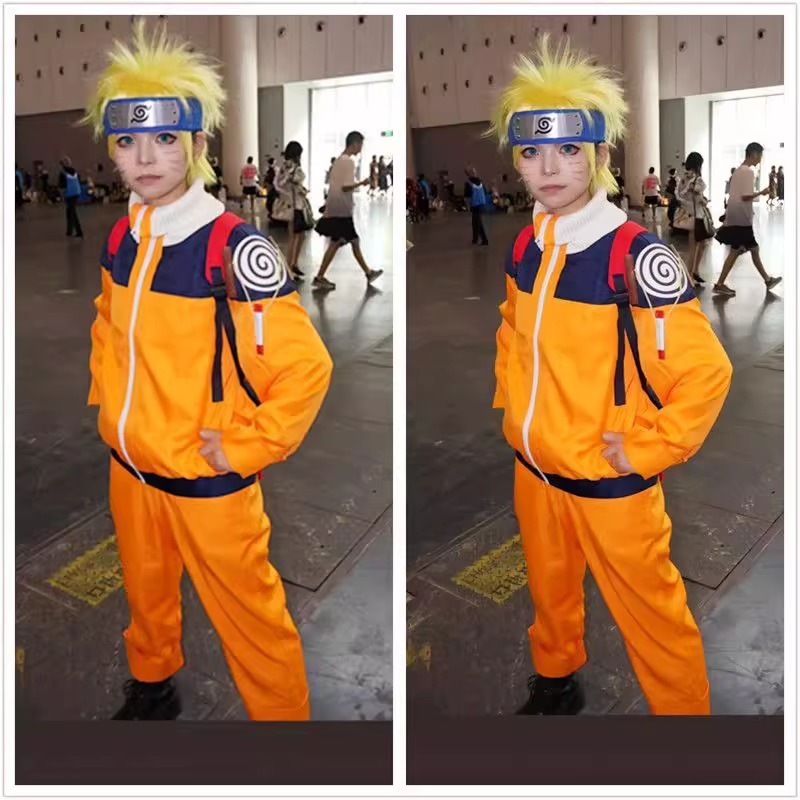 Uzumaki Cosplay Kostüm Orange  – Anime Cosplay Ninja Bewertung und Preis