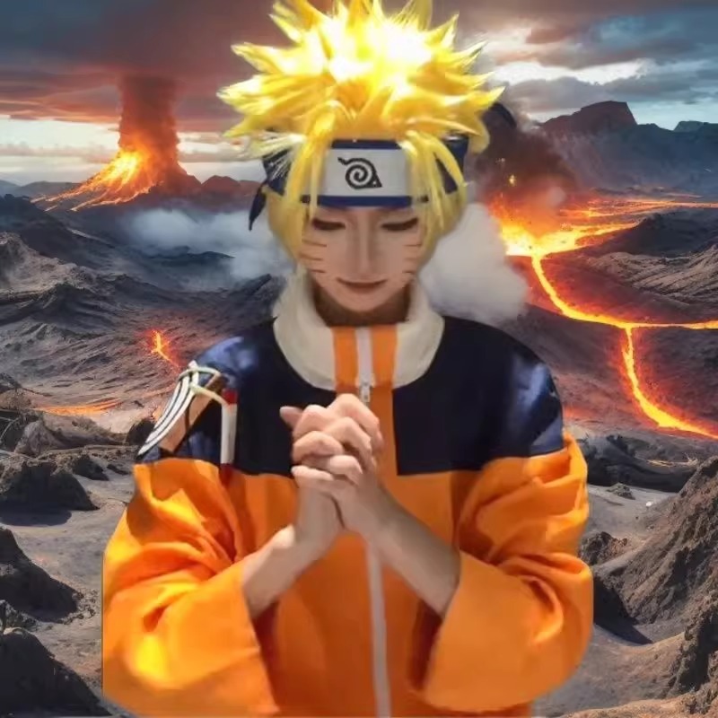 Uzumaki Cosplay Kostüm Orange  – Anime Cosplay Ninja Bewertung und Preis
