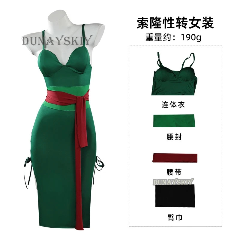 Anime Roronoa Zoro Cosplay Kos – Anime Zoro Cosplay Female Bewertung und Preis