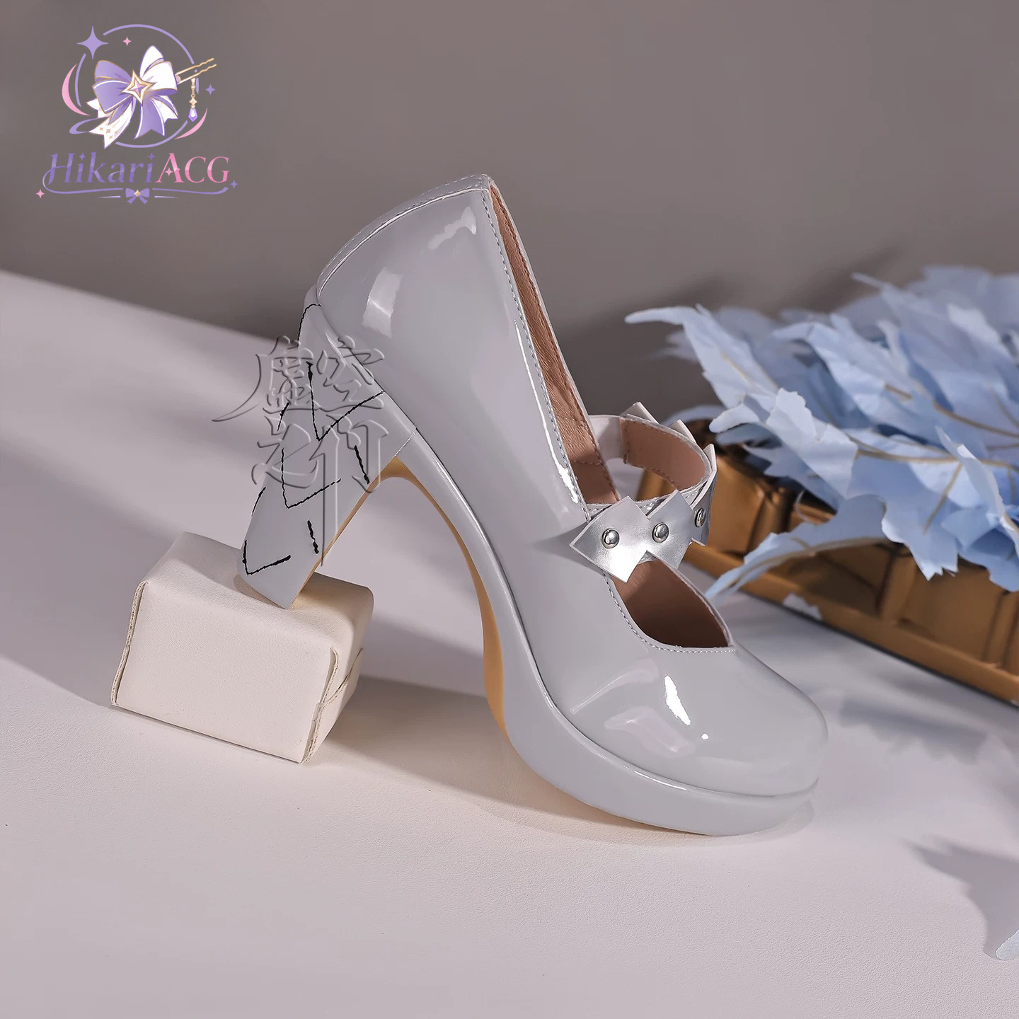 Silberweiße High Heels Zenless – Cosplay Anime Shoes Bewertung und Preis