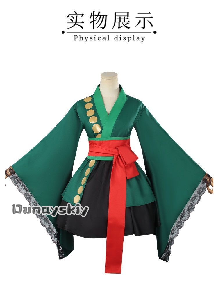 Anime Roronoa Zoro Cosplay-Kos – Anime Zoro Cosplay Female Bewertung und Preis