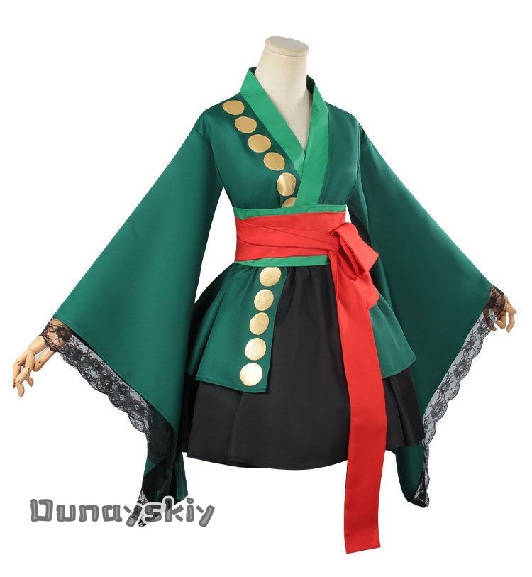 Anime Roronoa Zoro Cosplay-Kos – Anime Zoro Cosplay Female Bewertung und Preis