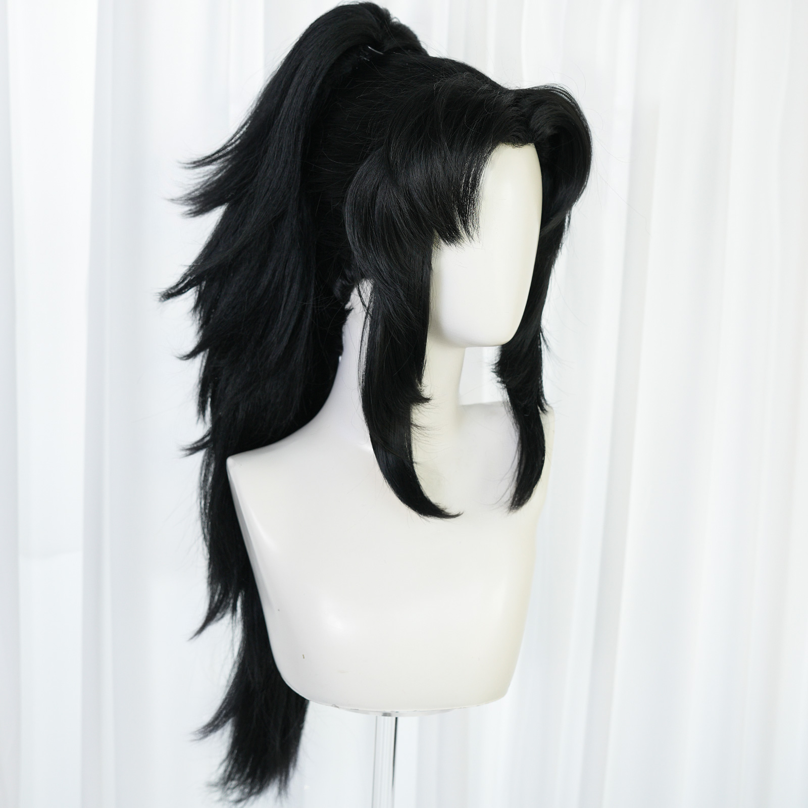Anime-Cosplay-Perücke, schwarz – Cosplay Anime Expo Bewertung und Preis