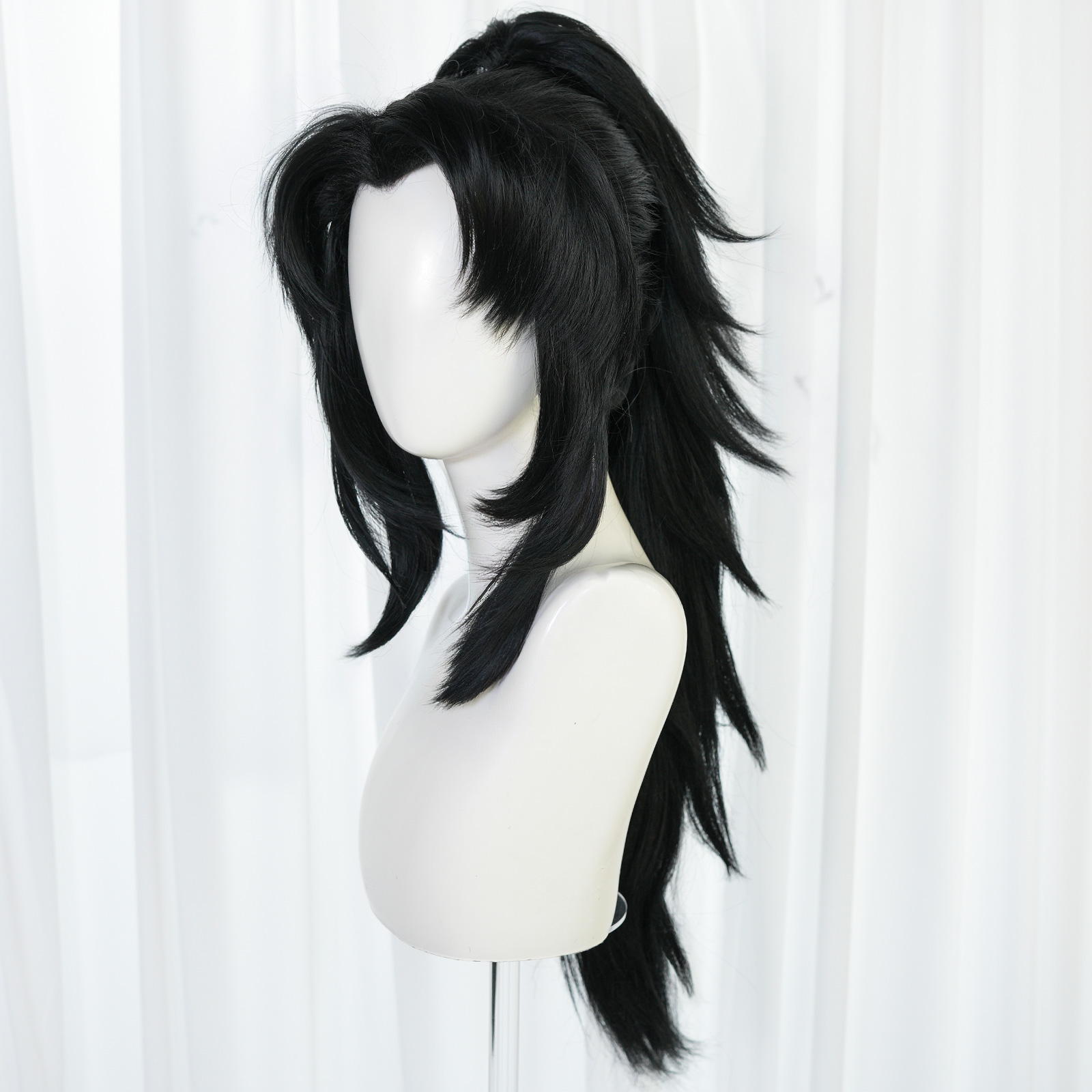 Anime-Cosplay-Perücke, schwarz – Cosplay Anime Expo Bewertung und Preis