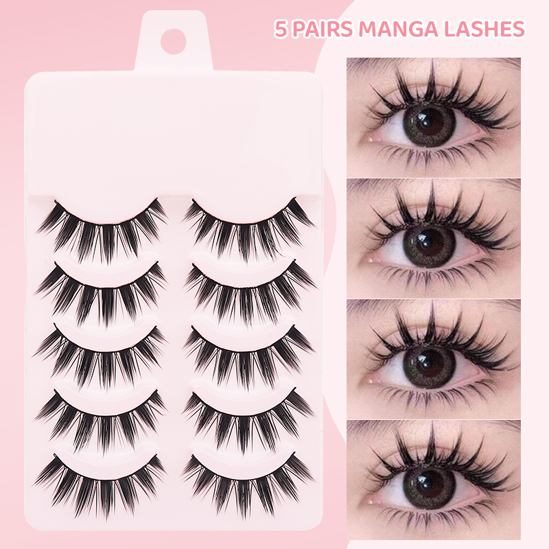 DINGSEN 5 Paar Manga-Wimpern,  – Anime Cosplay Lashes Bewertung und Preis
