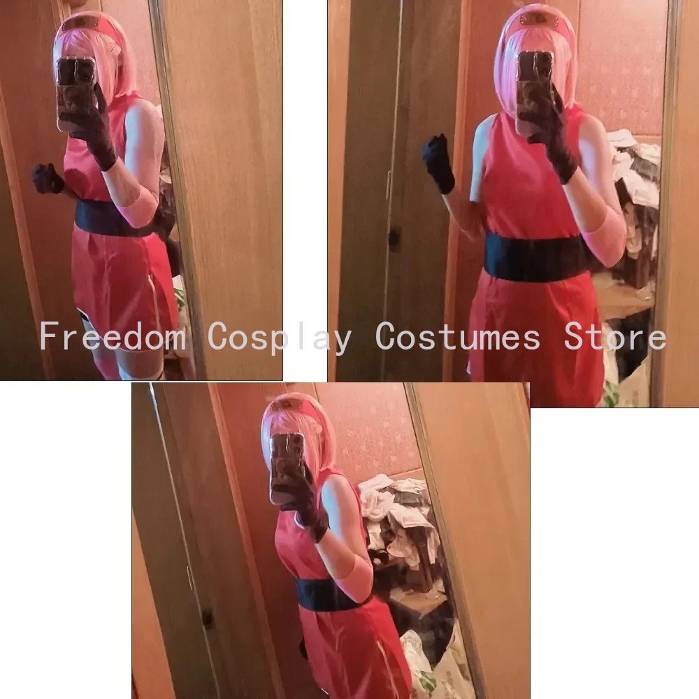 Anime Haruno Sakura Cosplay Sh – Anime Cosplay Ninja Bewertung und Preis