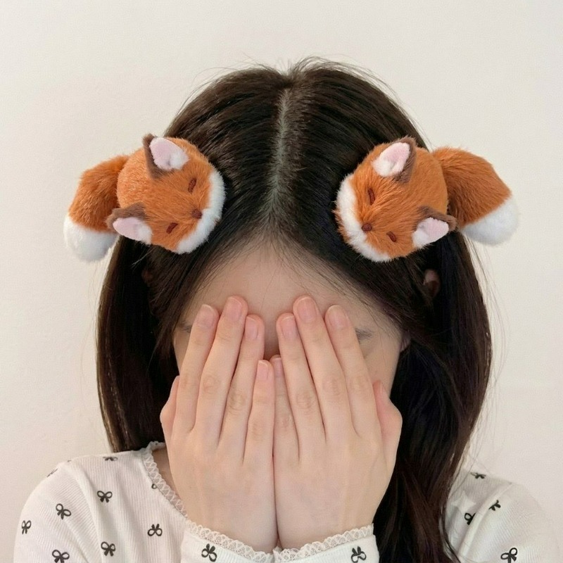 1/4 Stück 3D Plüsch-Haarspange – Anime Cosplay Korean Girl Bewertung und Preis