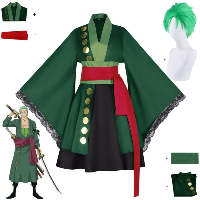 2025aaa Anime Roronoa Zoro Cos – Anime Zoro Cosplay Female Bewertung und Preis