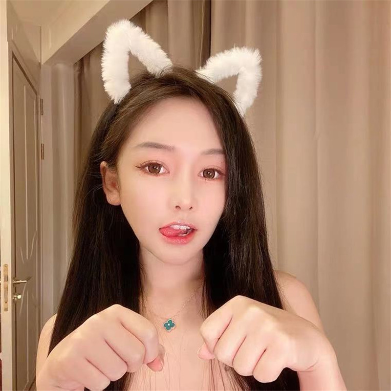 Niedliches Plüsch-Kätzchenohre – Anime Cosplay Korean Girl Bewertung und Preis