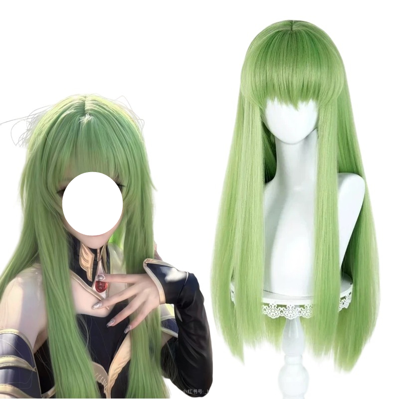 Anime CC Cosplay grüne Perücke – Anime Cosplay Long Hair Bewertung und Preis