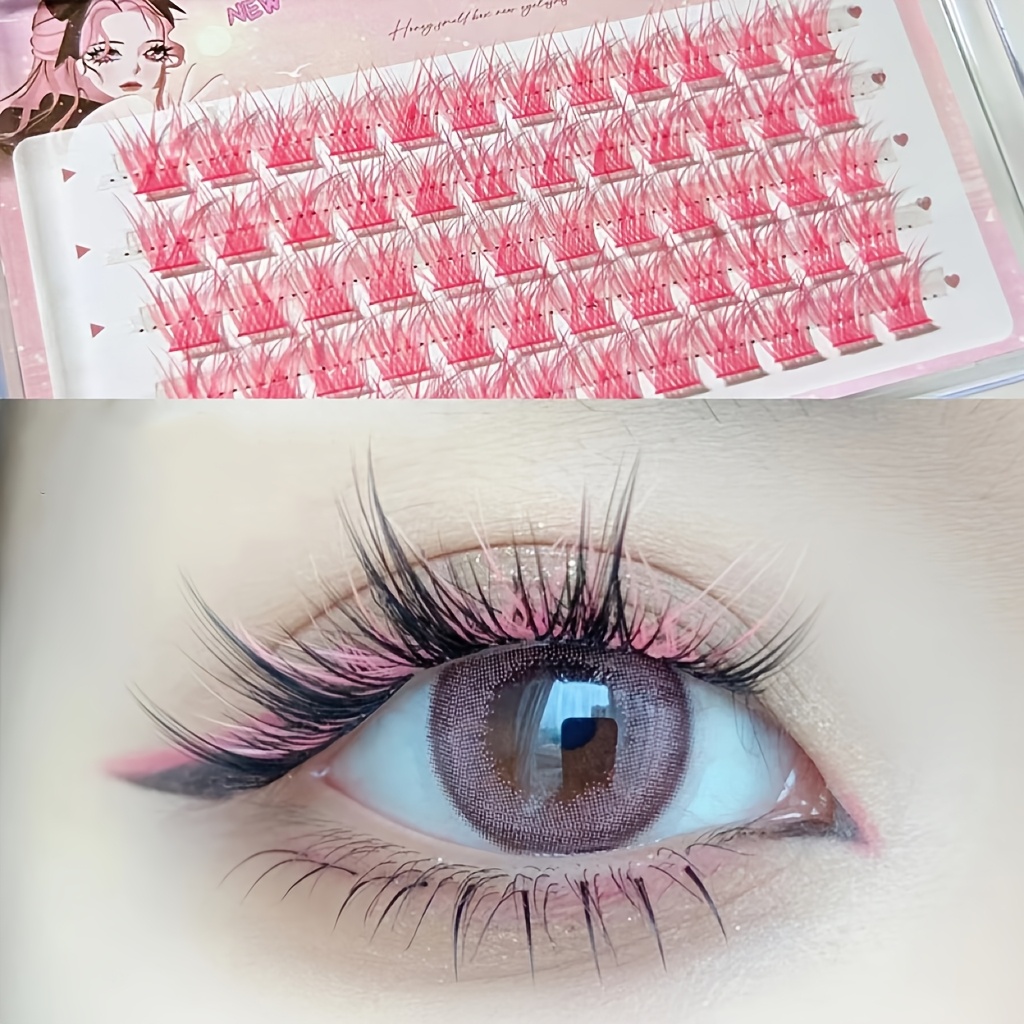Mixiaohe Bunte Wimpern 60 Clus – Anime Cosplay Lashes Bewertung und Preis