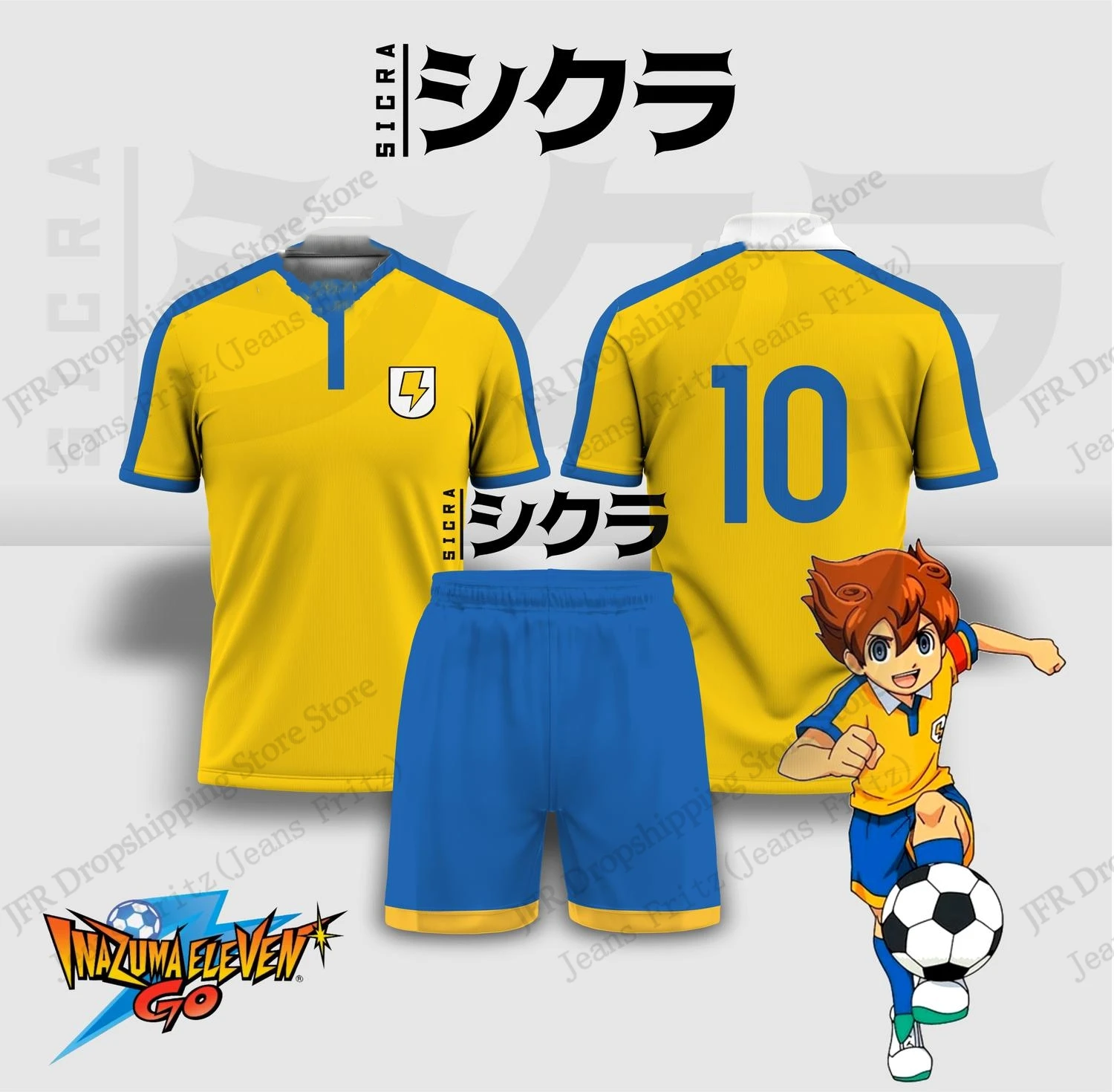 Jersey-Set Jersey Inazuma Elev – Anime & Cosplay Expo Acx 2025 Bewertung und Preis